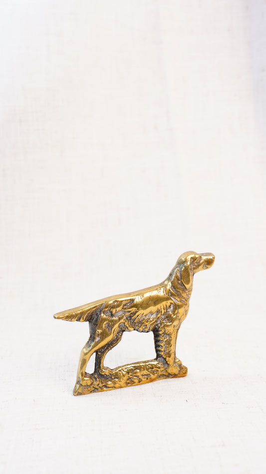Antique English Victorian Brass Setter Chimney Ornament
