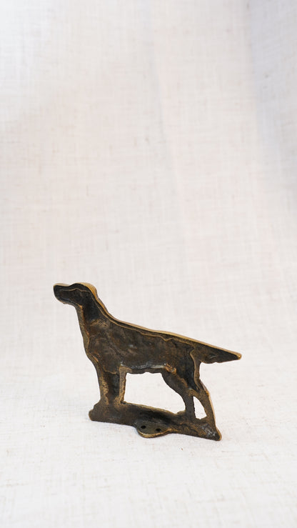 Antique English Victorian Brass Setter Chimney Ornament
