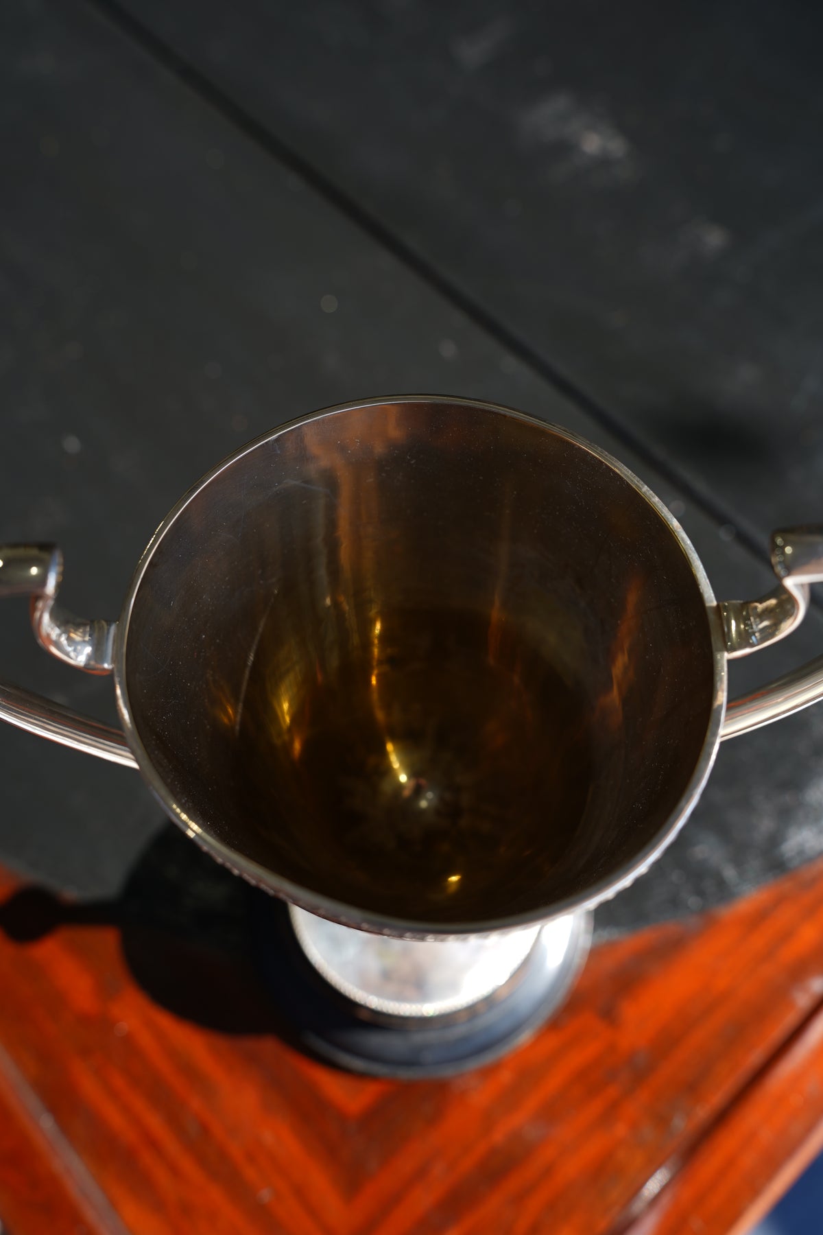 Vintage Neoclassical Style Silver Plate Snooker Trophy Cup