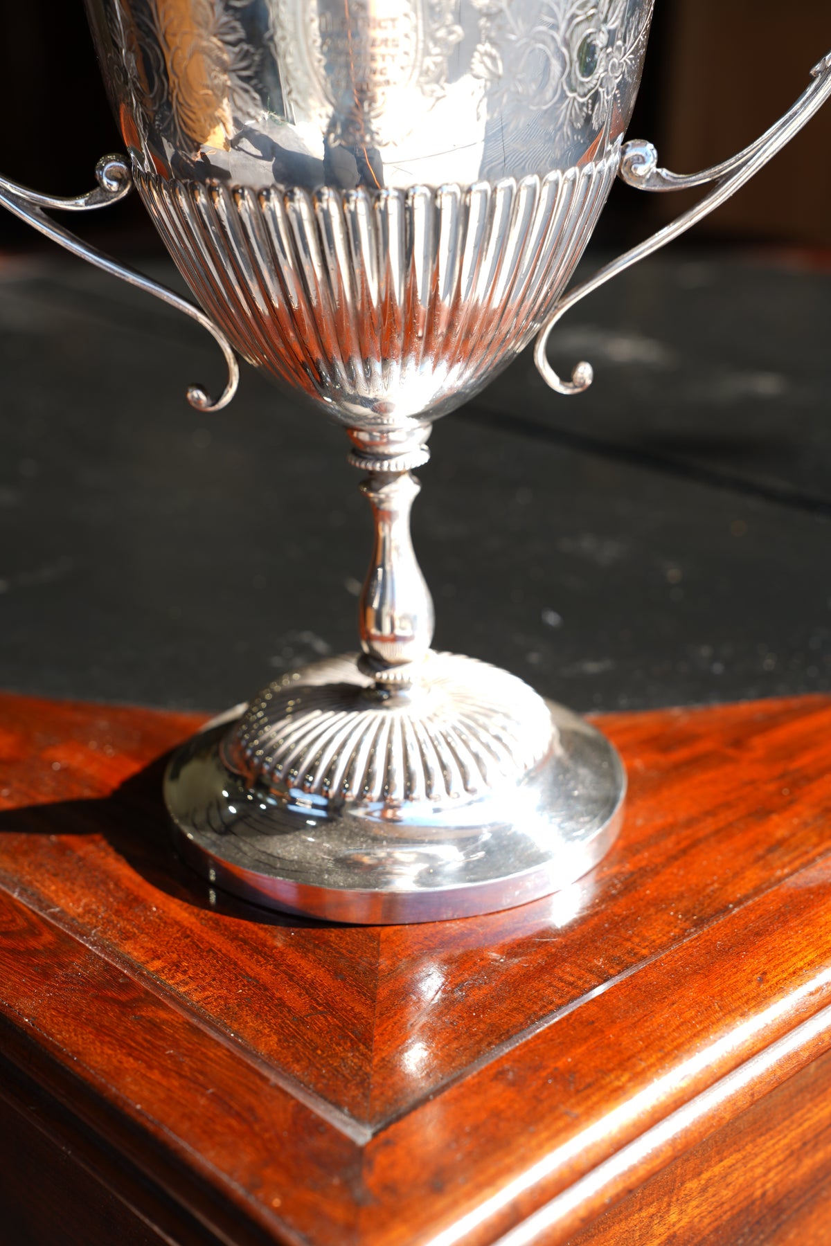 Antique Victorian Silverplate Trophy Cup