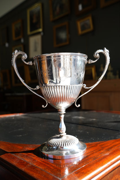 Antique Victorian Silverplate Trophy Cup