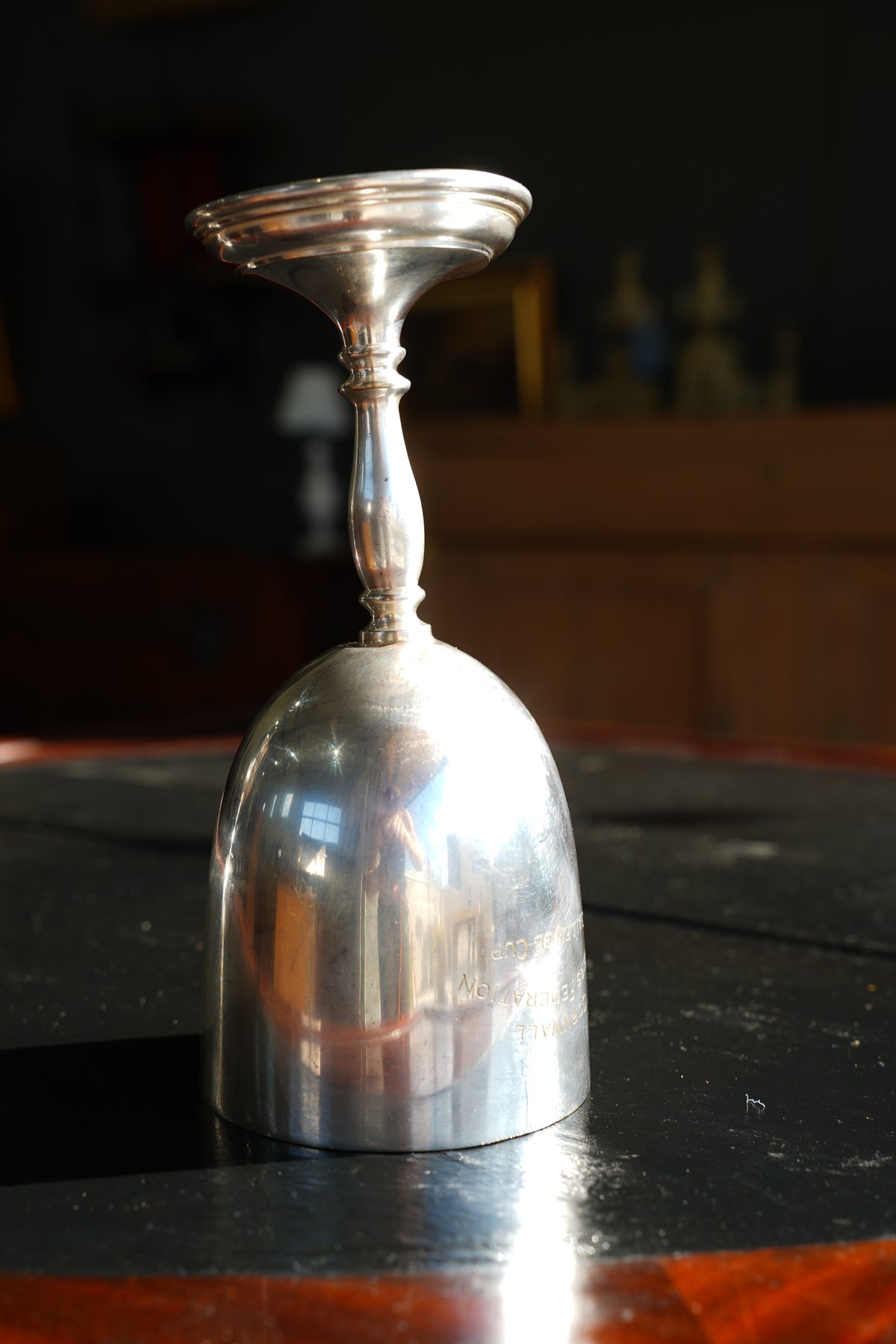 Vintage Silverplate Trophy Cup, Cornwall Bakers Federation Challenge Cup