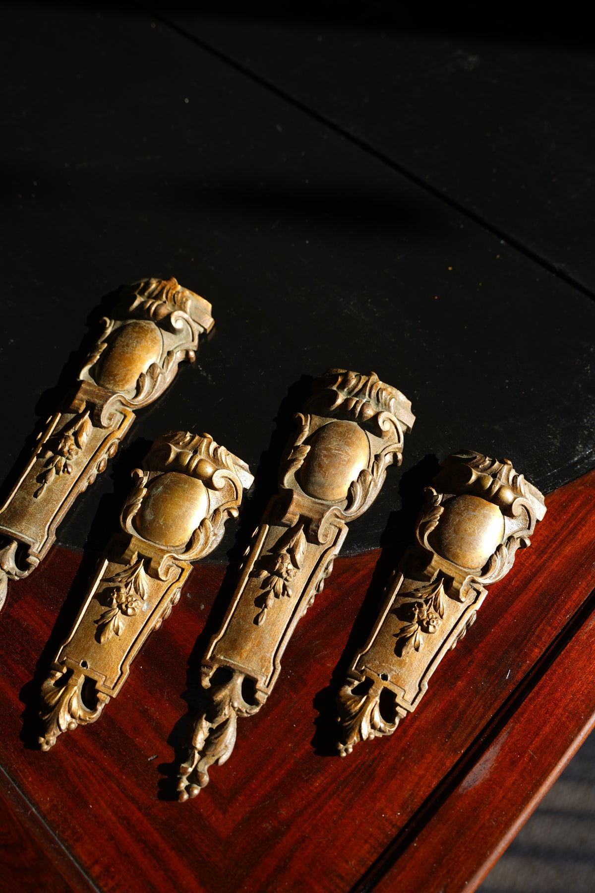 Antique Louis XV Style Gilt Brass Furniture Mounts