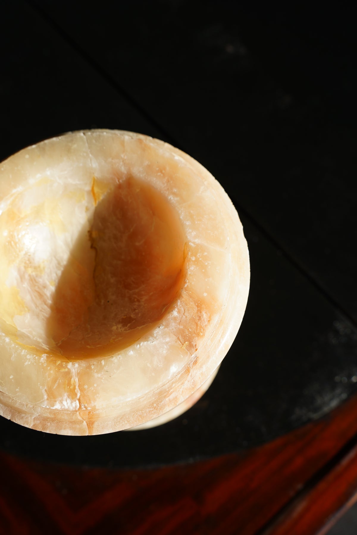 Antique Neoclassical Alabaster Pedestal Bowl