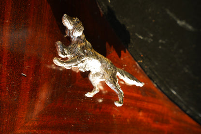 Antique Italian Silverplate Dog Figurine