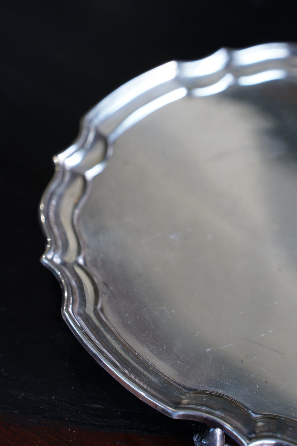 Antique Georgian Style Silverplate Serving Tray