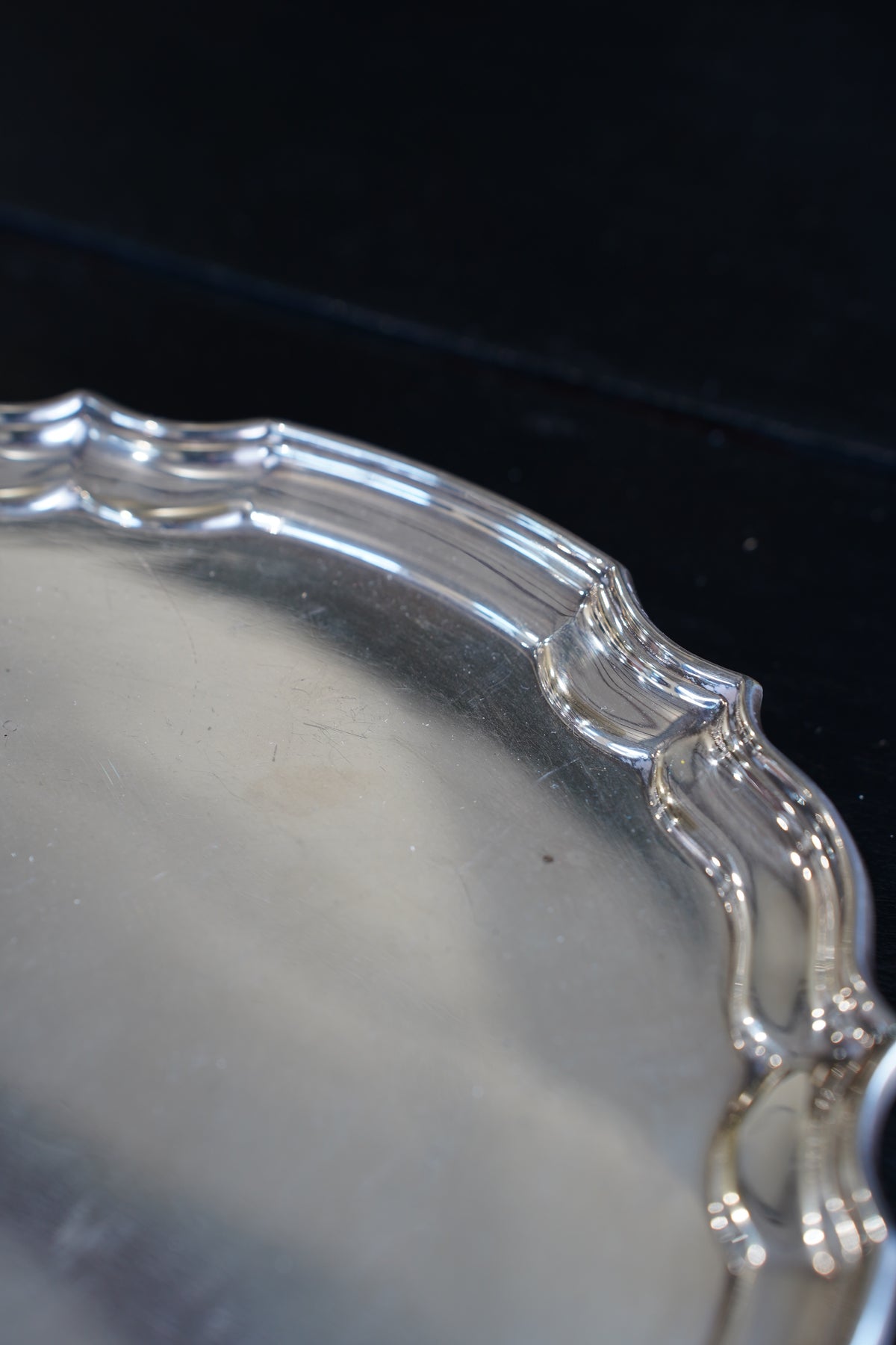 Antique Georgian Style Silverplate Serving Tray