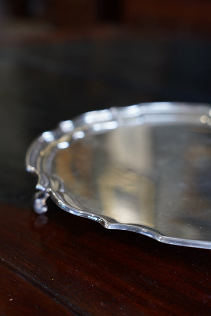 Antique Georgian Style Silverplate Serving Tray