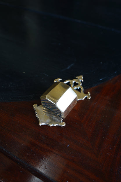 Brass Wall Match Holder with Striker