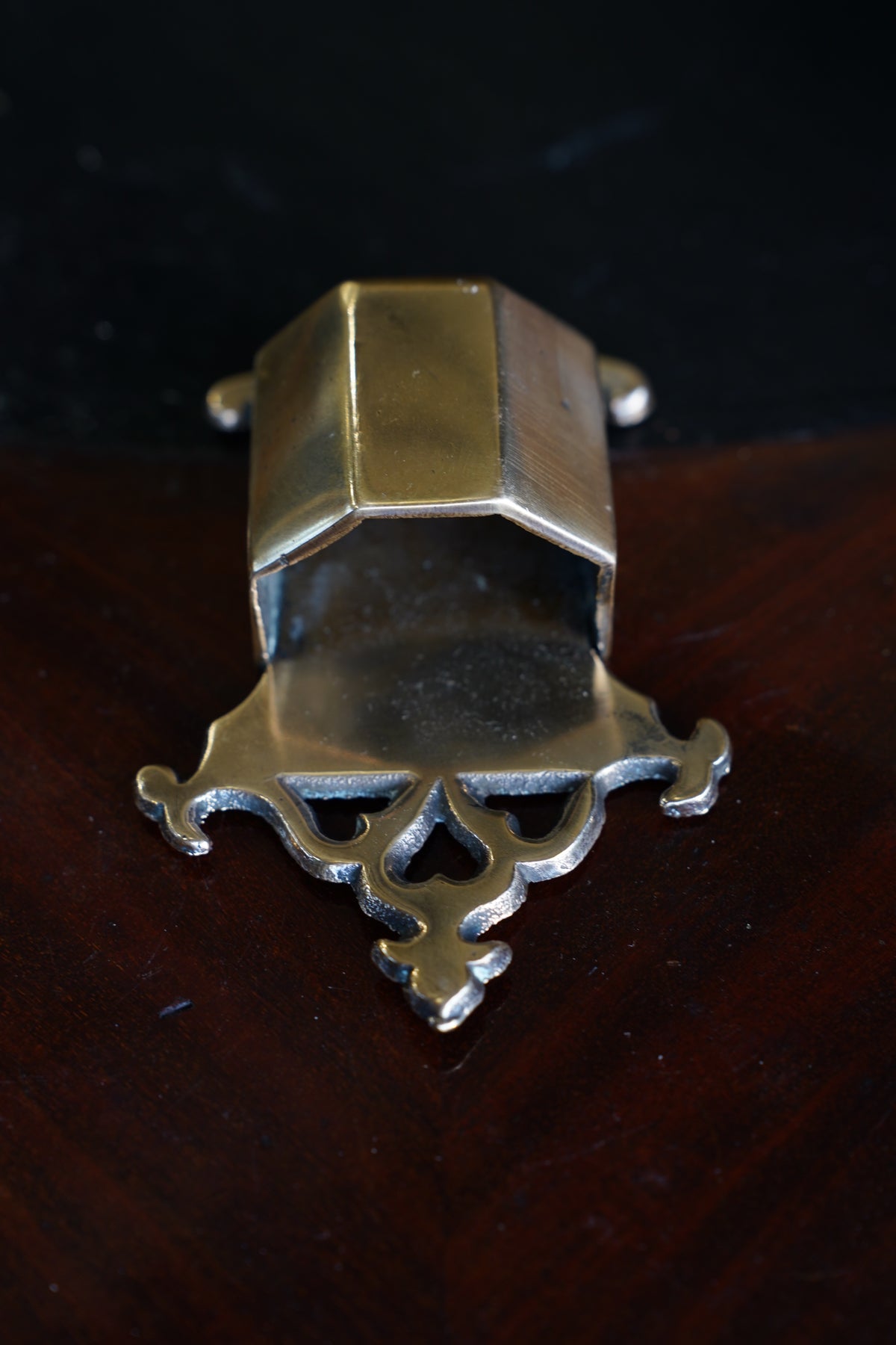 Brass Wall Match Holder with Striker