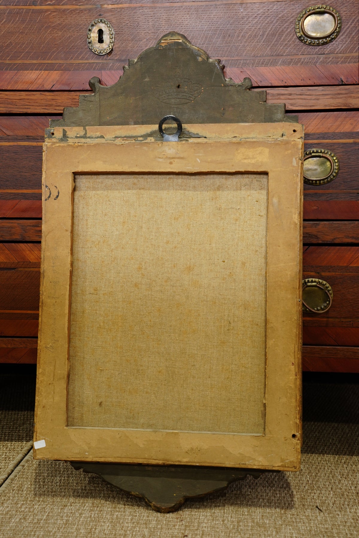 Antique Biedermeier Portrait, Inscribed Amalia Jung, 19th Century