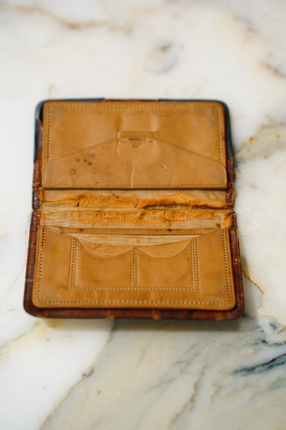 Antique Edwardian Sterling Silver Corner Coin Case