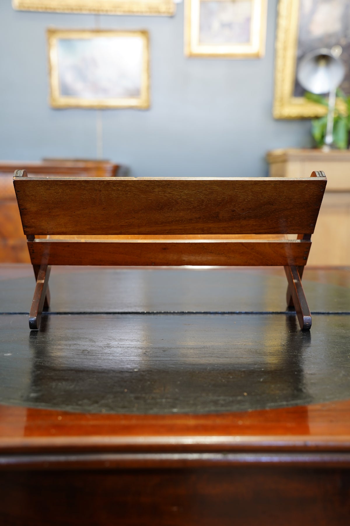 Antique Edwardian Oak Folding Book Stand