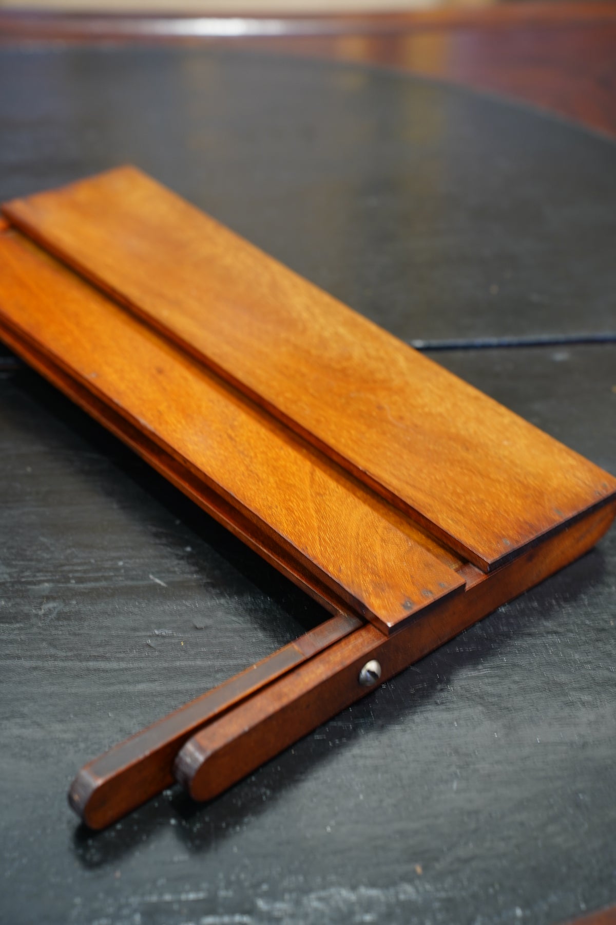 Antique Edwardian Oak Folding Book Stand