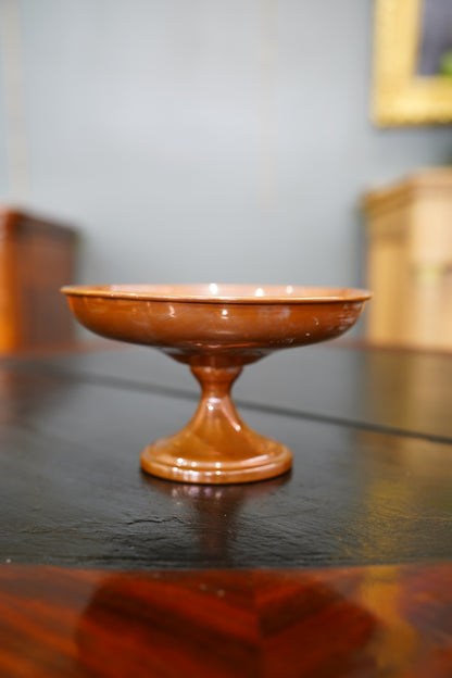 Vintage Copper Pedestal Bowl