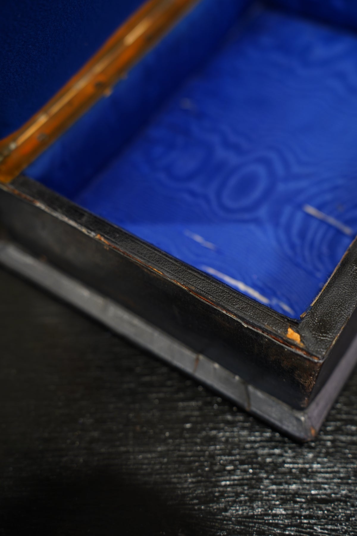 Antique Jewelry Box with Agate Stones, Ca. 1870
