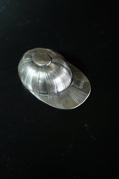 Vintage English Sterling Jockey Cap Caddy Spoon