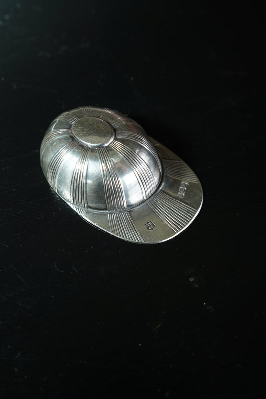 Vintage English Sterling Jockey Cap Caddy Spoon