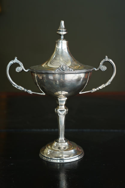 Vintage Adam Style Silver Plate Yacht Club Trophy Cup