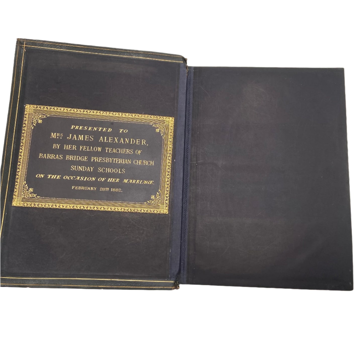 XL "Holy Bible" Black Full Leather Book