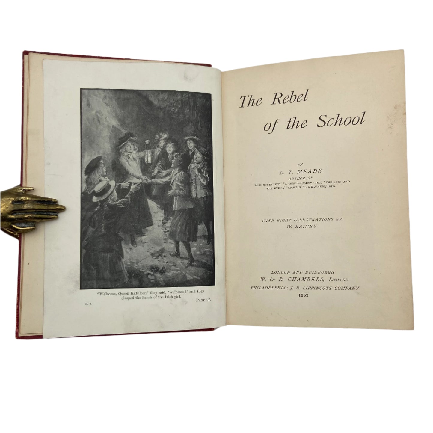 1902 "The Rebel of the School" Red Cloth Book