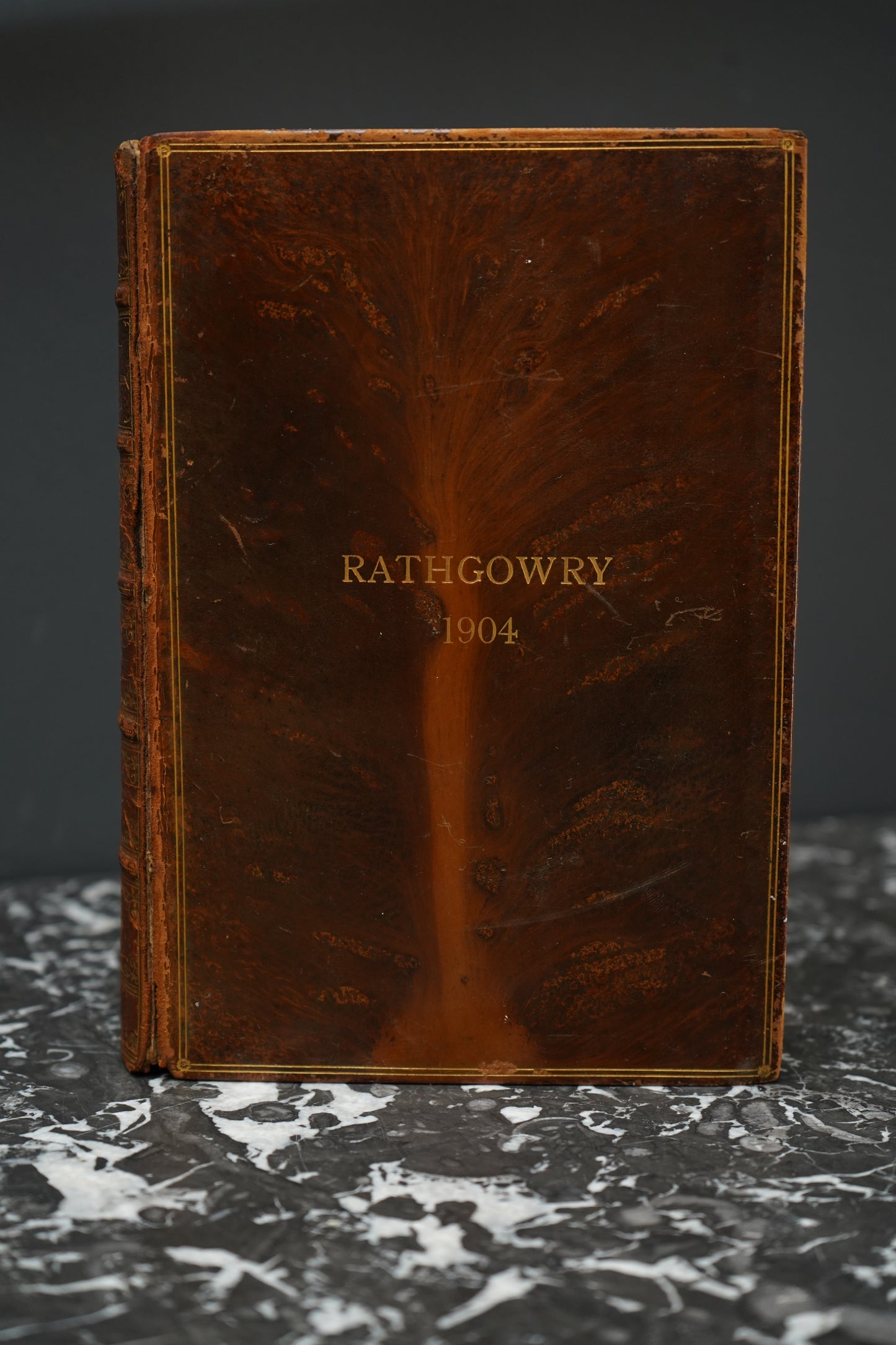1903 " The Roll-Call of Westminster Abbey " Brown Tree Calf Leather Book