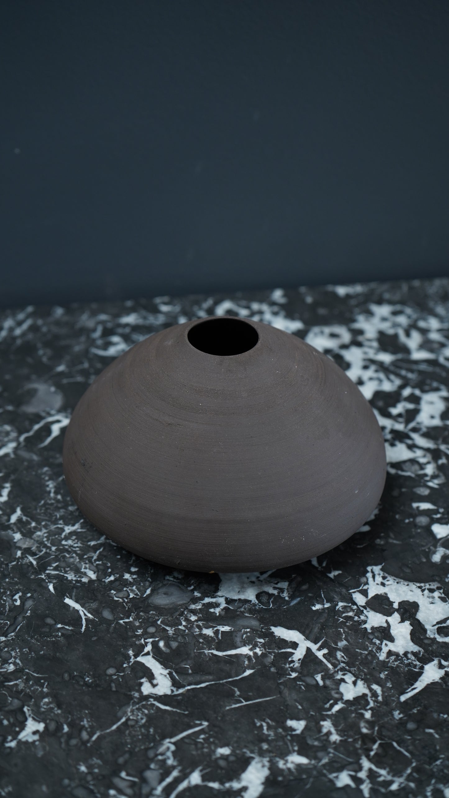 Studio Pottery Vase with Kintsugi-Style Gilded Repair | Signed by Artist, Organic Modern Form