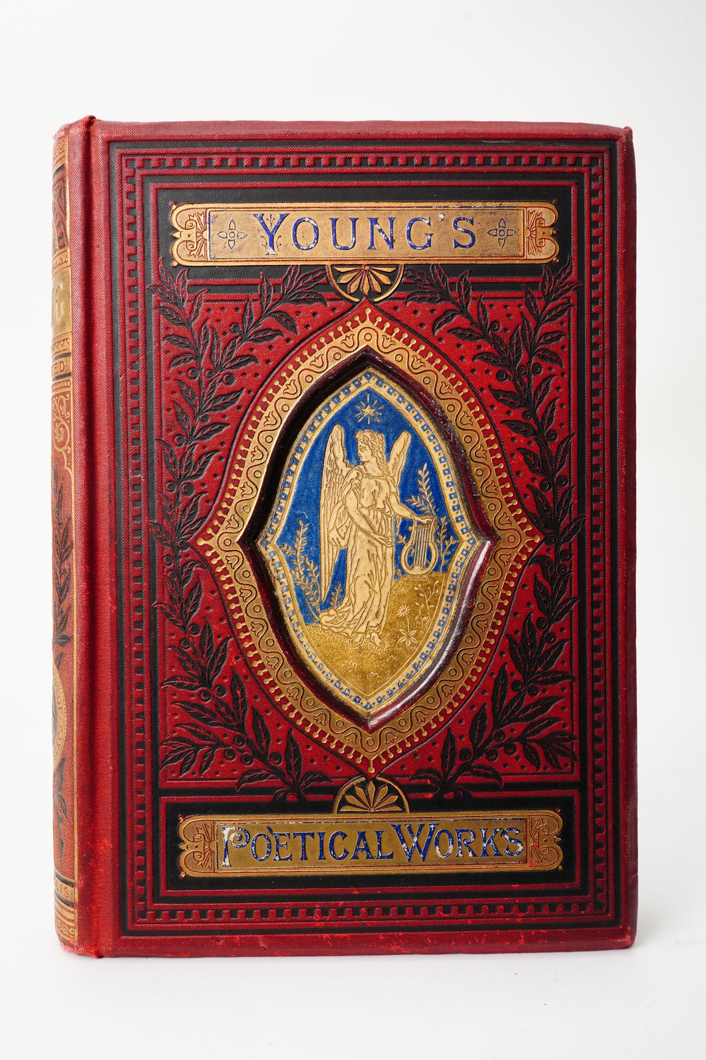 Antique Edward Young Poetical Works Illustrated Poetry Book