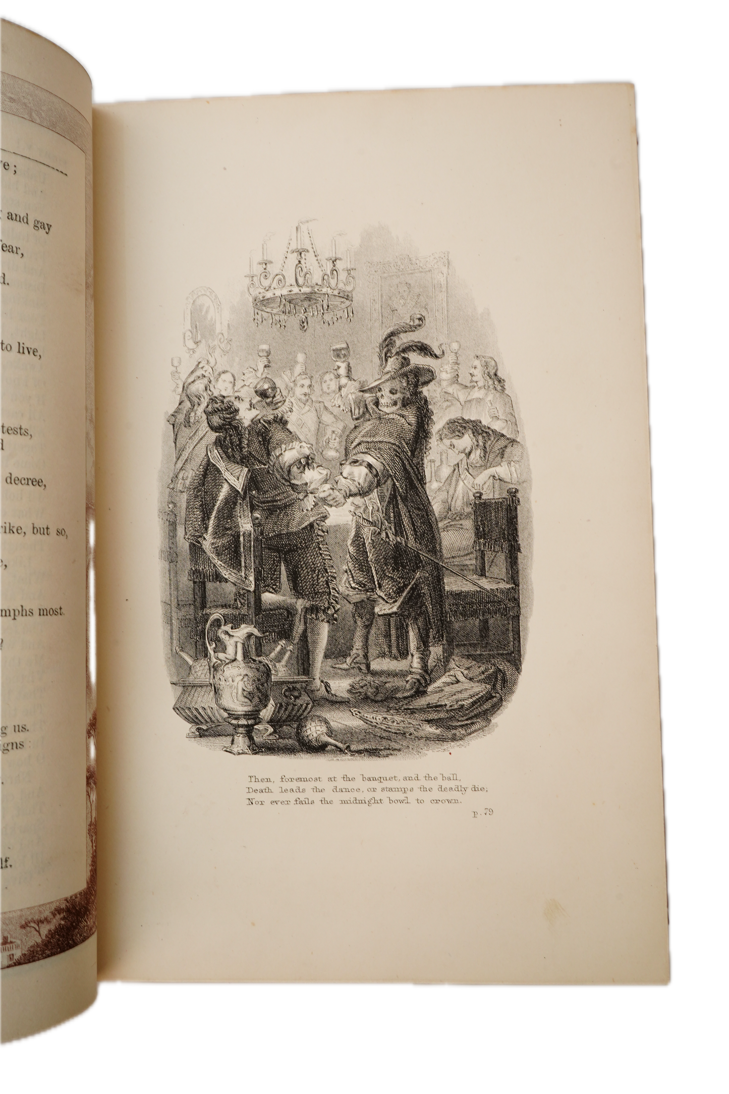 Antique Edward Young Poetical Works Illustrated Poetry Book