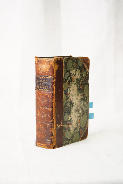 Antique History of England Three Volumes Half Calf Leather 1846
