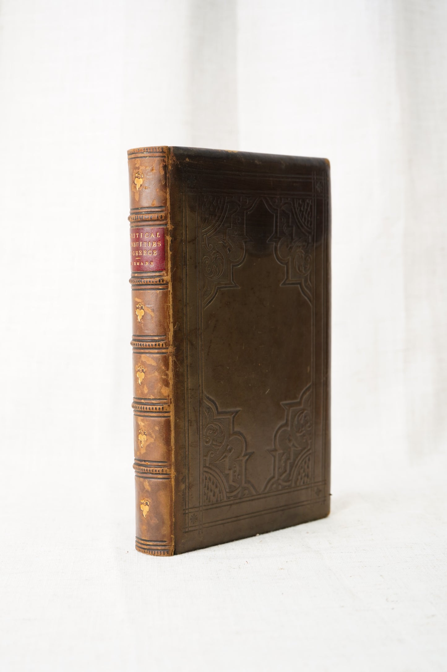 Antique Political Antiquities of Greece Full Leather Book 1836