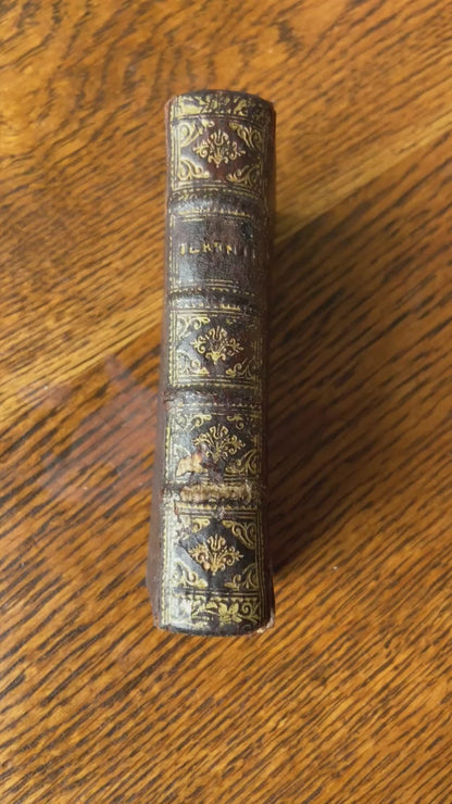 1661 "The Comedies of Terence (Terentii Comaediae Sex)" Mini Brown Full Leather Book