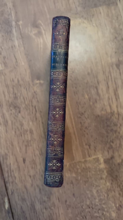 1807 Beattie The Minstrel Full Calf Scottish Poetry
