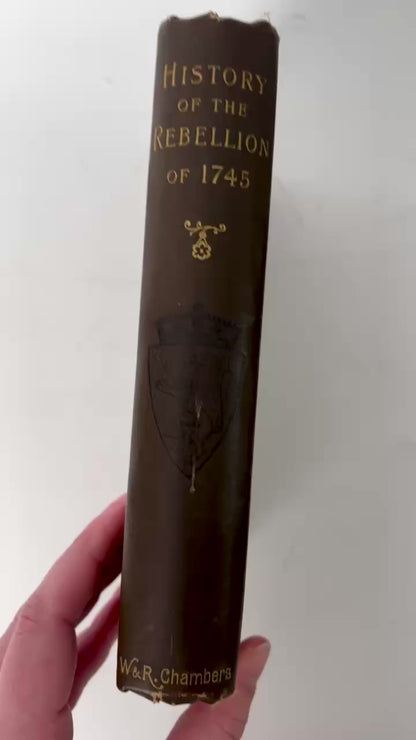 1745 Victorian Jacobite History Cloth Book