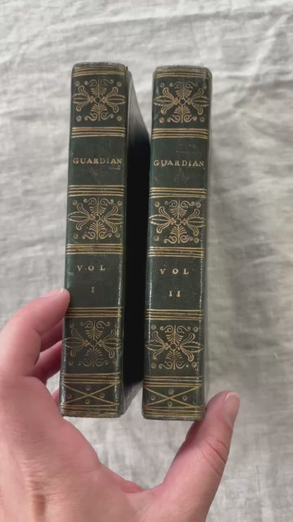 The Guardian Steele Addison 2 Volume Set 1818 Green Morocco