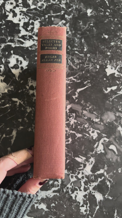 "Selected Tales and Poems by Edgar Allan Poe" Victorian Cloth Book
