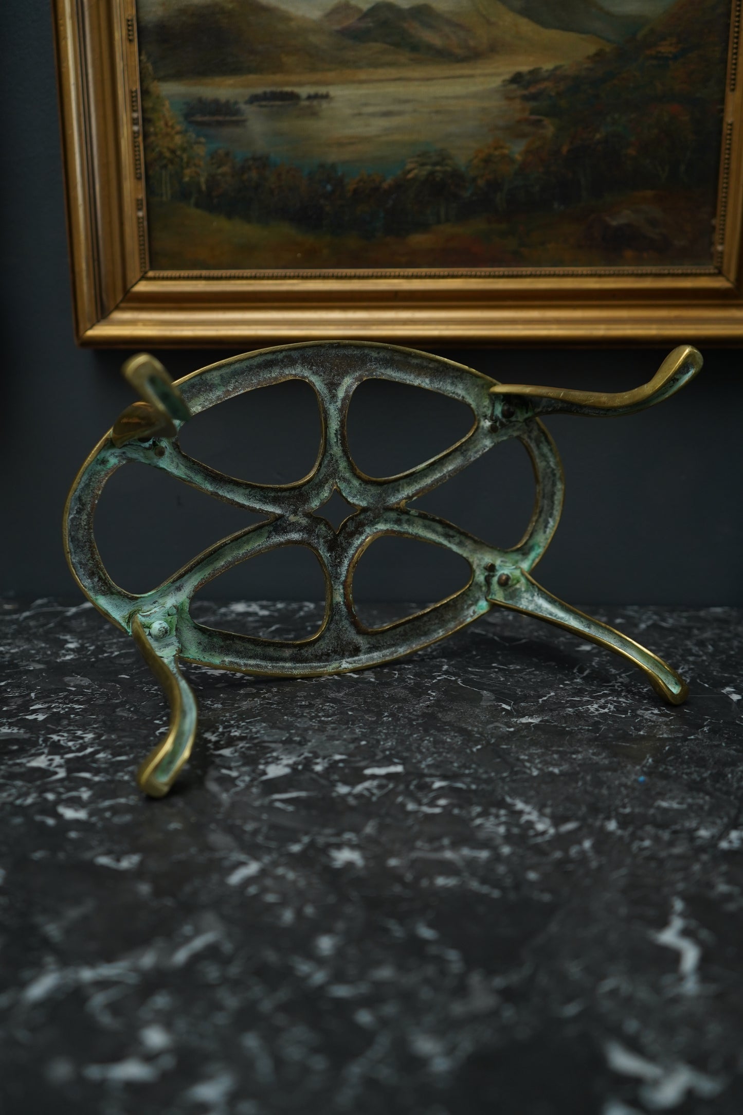 Antique Brass Riser | Trivet