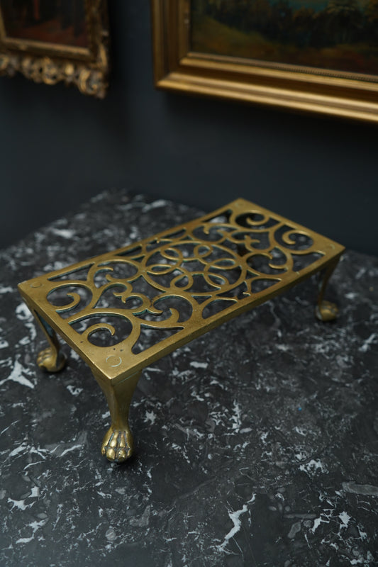 Antique Brass Trivet | Brass Riser