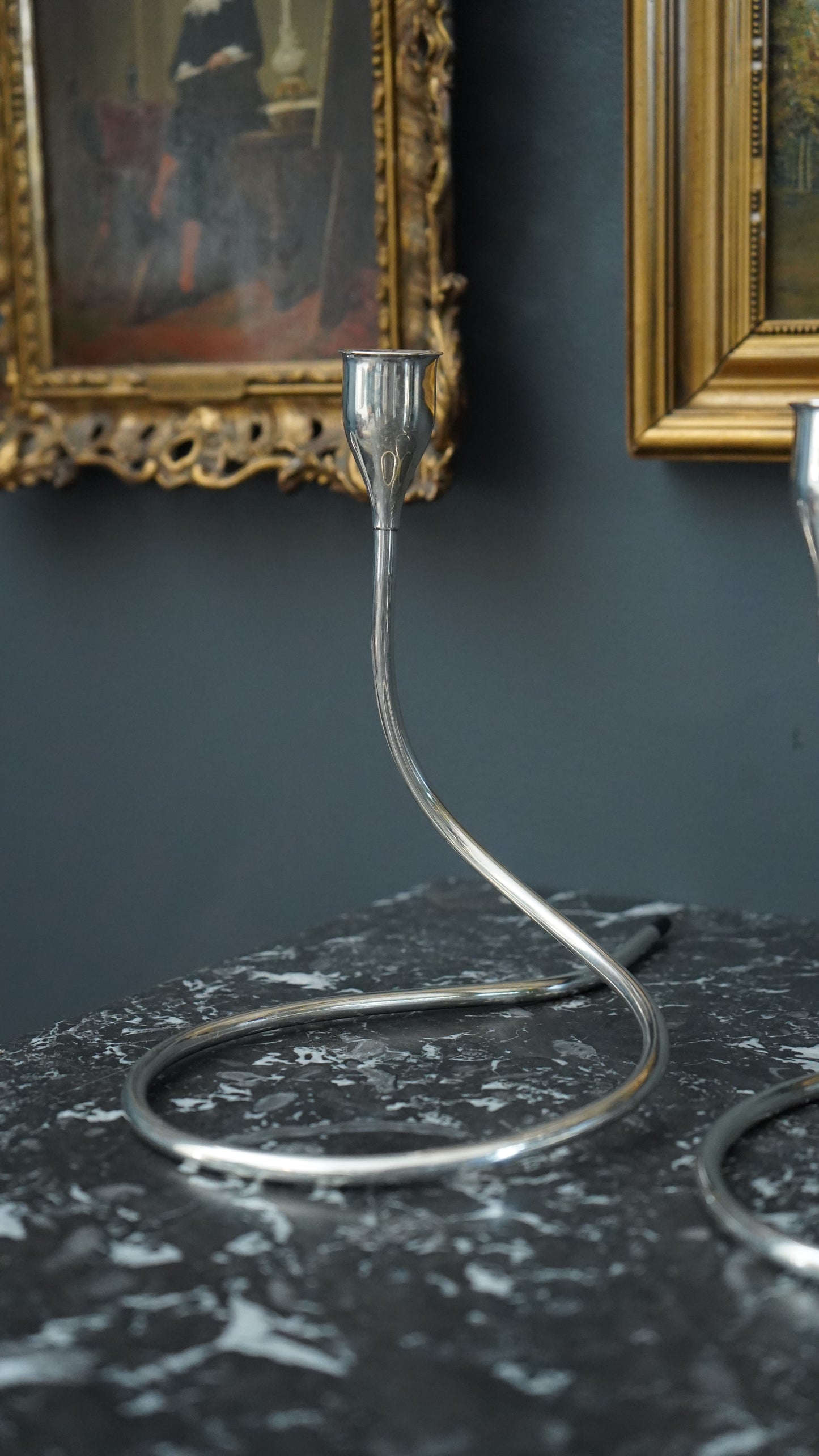 Towle Sterling Silver Modernist Candleholders – Mid-Century Sculptural Design (Set of 3)