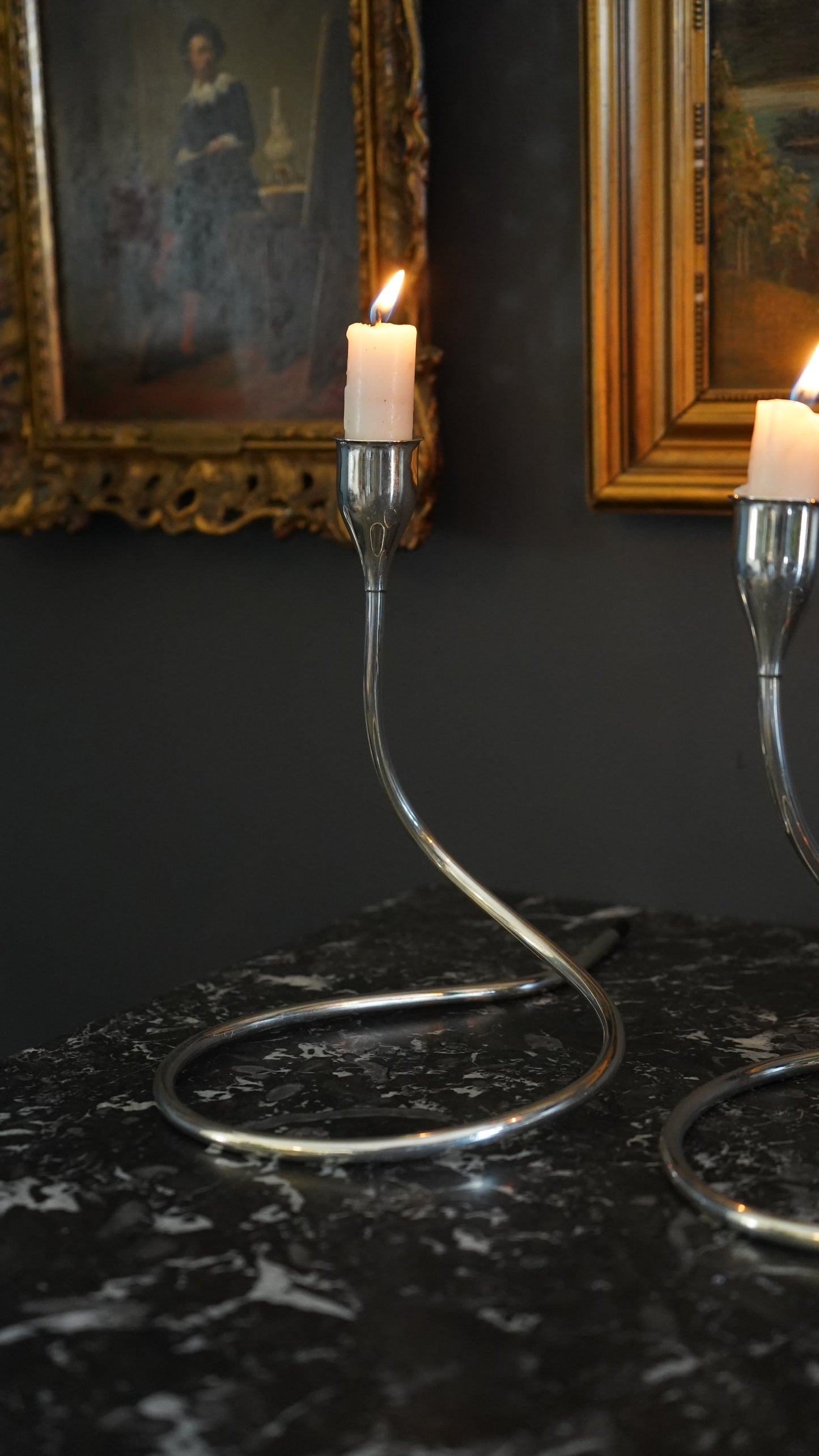 Towle Sterling Silver Modernist Candleholders – Mid-Century Sculptural Design (Set of 3)