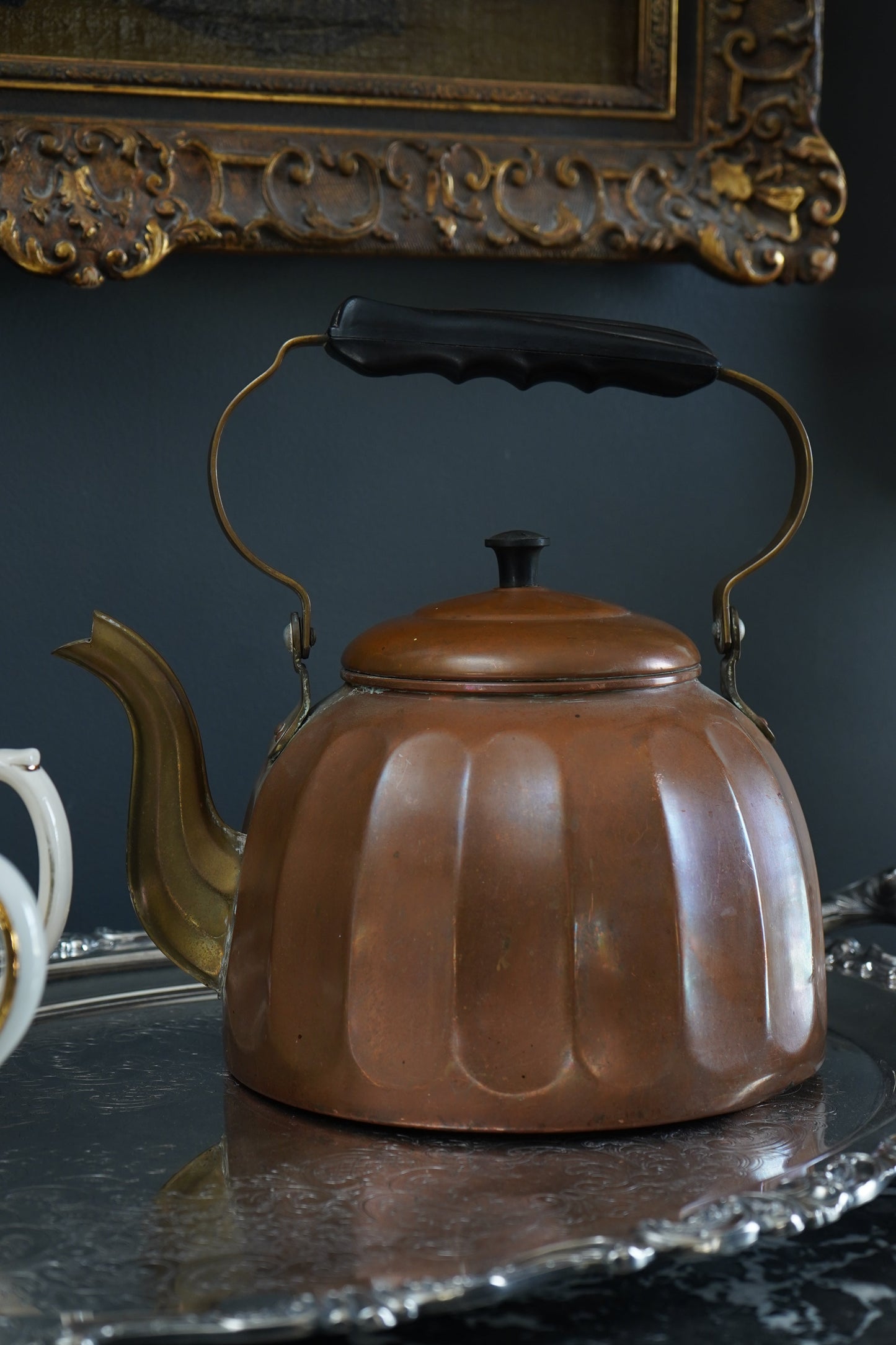 German Copper & Brass Tea Kettle